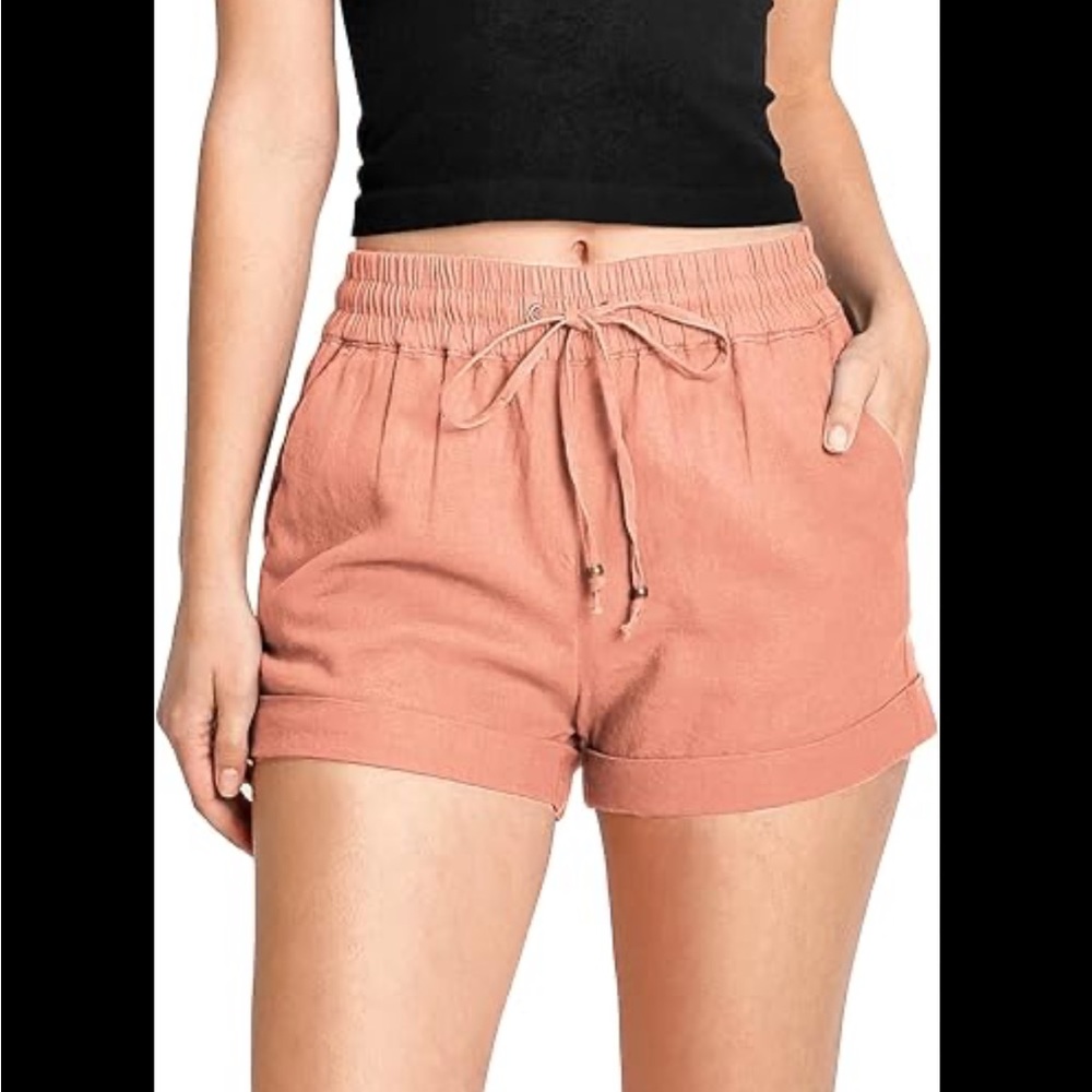 Loft linen shorts